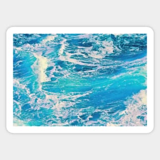 Blue Waves Sticker